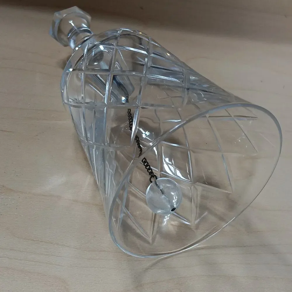 Vintage Crystal Bell Diamond Cut 4.5